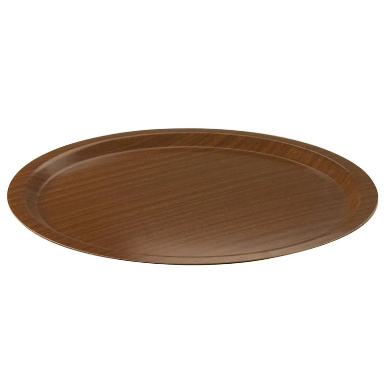 Arcoform Servis Tepsisi, Ahşap, Desenli, Yuvarlak, 43 cm