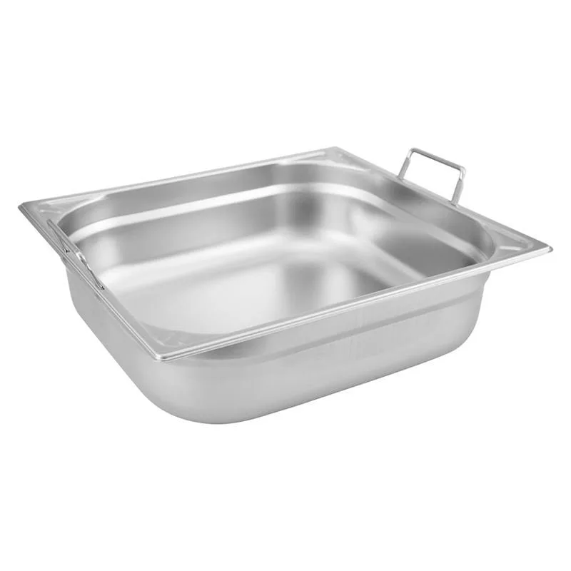 Öztiryakiler Saplı Gastronorm Küvet, Köşe Desenli GH 1/2x200, 26,5x32,5x20 cm