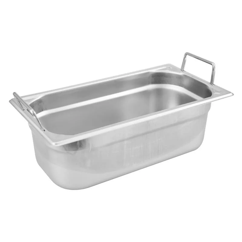 Öztiryakiler Saplı Gastronorm Küvet, Köşe Desenli GH 1/3x200, 17x32,5x20 cm