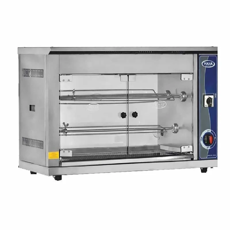 Pimak Set Üstü Piliç Çevirme Makinesi, 15 Piliç Kapasiteli, Elektrikli MOO4-E