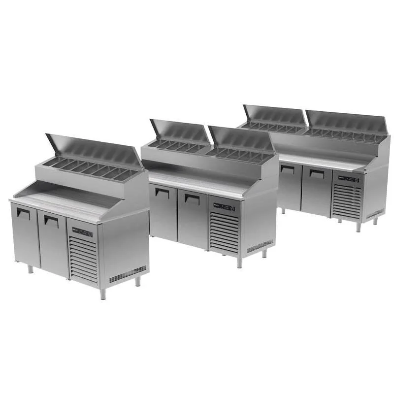 Portabianco 2 Kapılı Make Up Pizza Hazırlık Buzdolabı, Mermer Tablalı SBM-2N70E