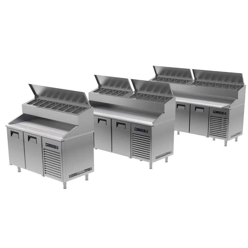 Portabianco 3 Kapılı Make Up Pizza Hazırlık Buzdolabı, Mermer Tablalı SBM-3N70E