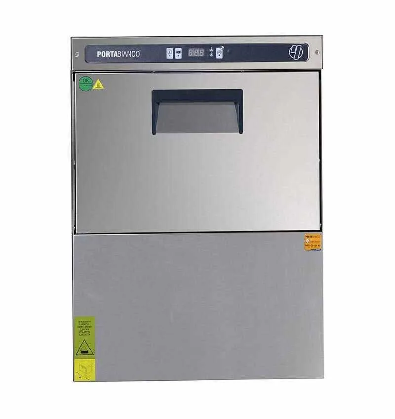 Portabianco PBW 400 Bardak Yıkama Makinesi 40x40 Sepetli 30 Sepet/saat