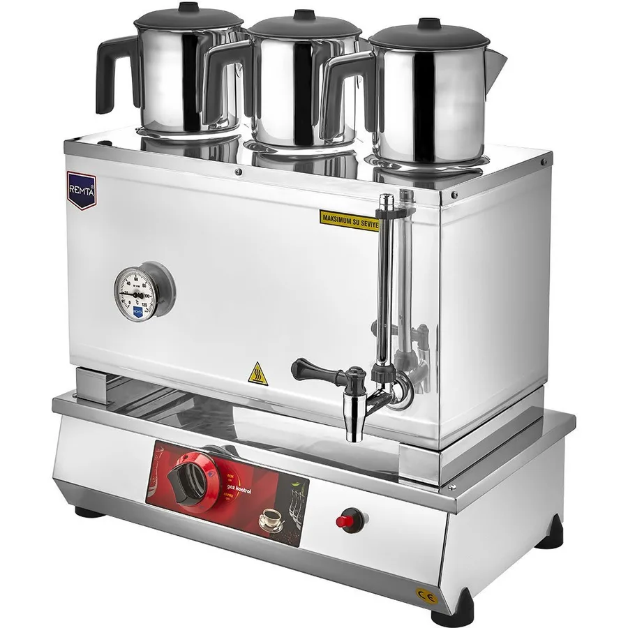 Remta N13(P) 55 Model Çay Ocağı, Doğalgazlı, Pleytsiz, 3 Demlikli, 34 Litre Kapasiteli