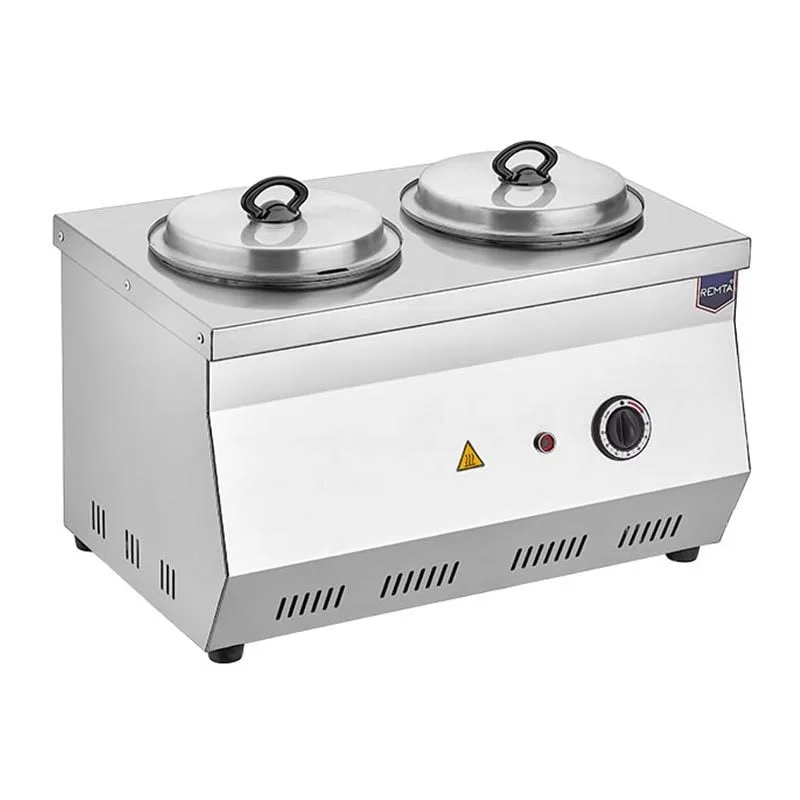 Remta CB12 Çift Hazneli Çorbalık, Elektrikli, 9+9 Litre Kapasiteli