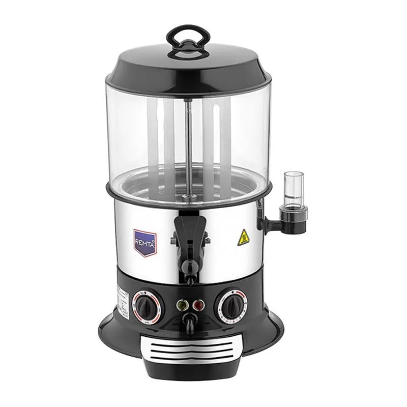 Remta CS1 Sıcak Çikolata ve Salep Makinesi, 9 Litre Kapasiteli, 35x40x52 cm, Siyah