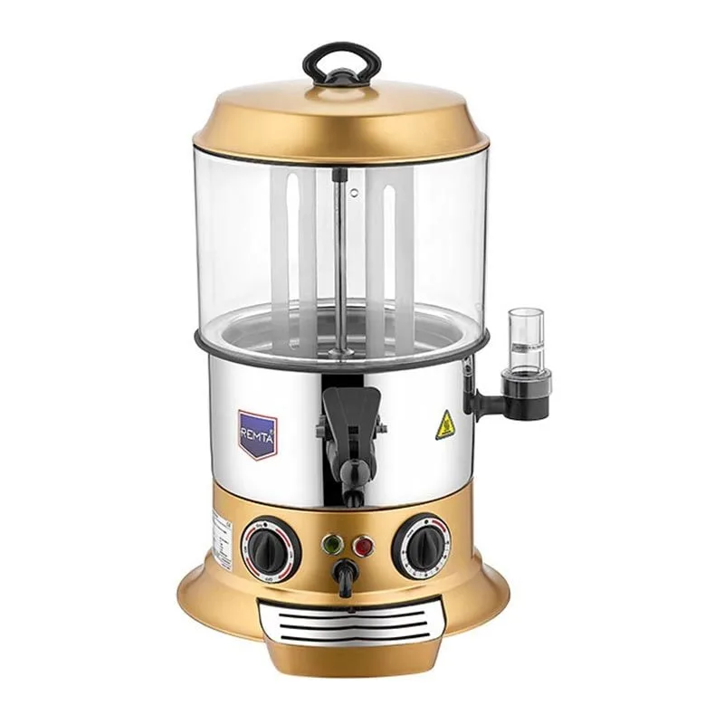 Remta CS8 Sıcak Çikolata ve Salep Makinesi, 9 Litre Kapasiteli , 35x40x52 cm, Gold