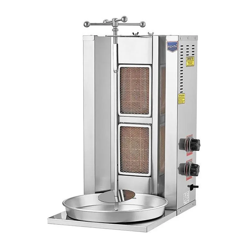 Remta D04 Döner Ocağı, 2 Radyanlı, Doğalgazlı, 20 kg Kapasiteli
