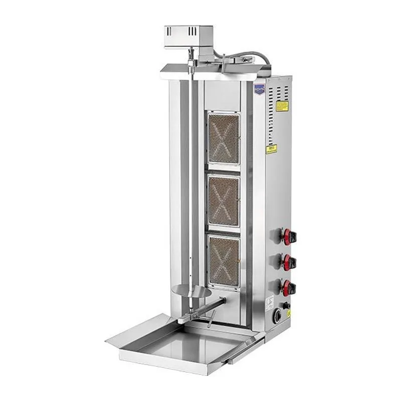 Remta D06(M) Döner Ocağı, Üstten Motorlu, 3 Radyanlı, Doğalgazlı, 30 kg Kapasiteli
