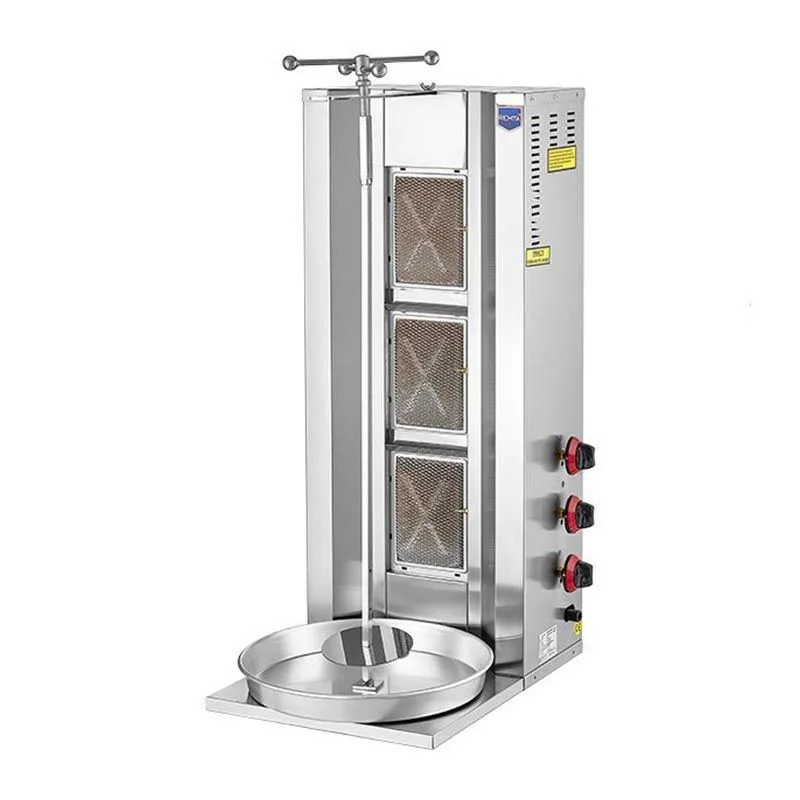 Remta D06 Döner Ocağı, 3 Radyanlı, Doğalgazlı, 30 kg Kapasiteli