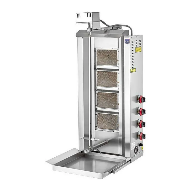 Remta D08(M) Döner Ocağı, Üstten Motorlu, 4 Radyanlı, Doğalgazlı, 50 kg Kapasiteli