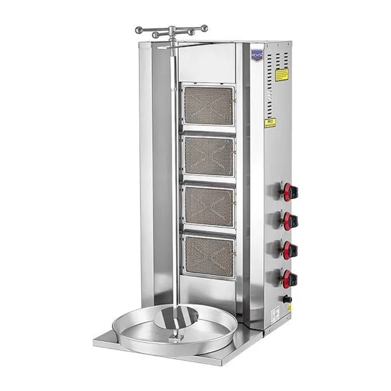 Remta D08 Döner Ocağı, 4 Radyanlı, Doğalgazlı, 50 kg Kapasiteli