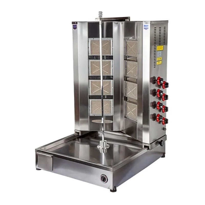 Remta D14 V Tipi Döner Ocağı, 8 Radyanlı, Doğalgazlı, 90 kg Kapasiteli
