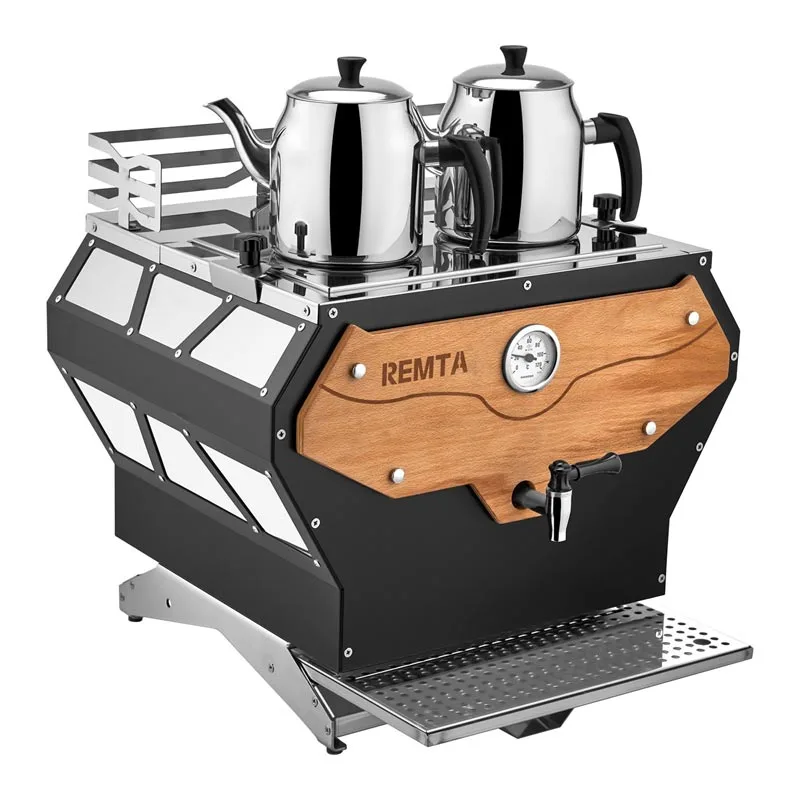 Remta DE22 Pro Çay Makinesi, Elektrikli, 2 Demlikli, 19 Litre Kapasiteli , 2200 W
