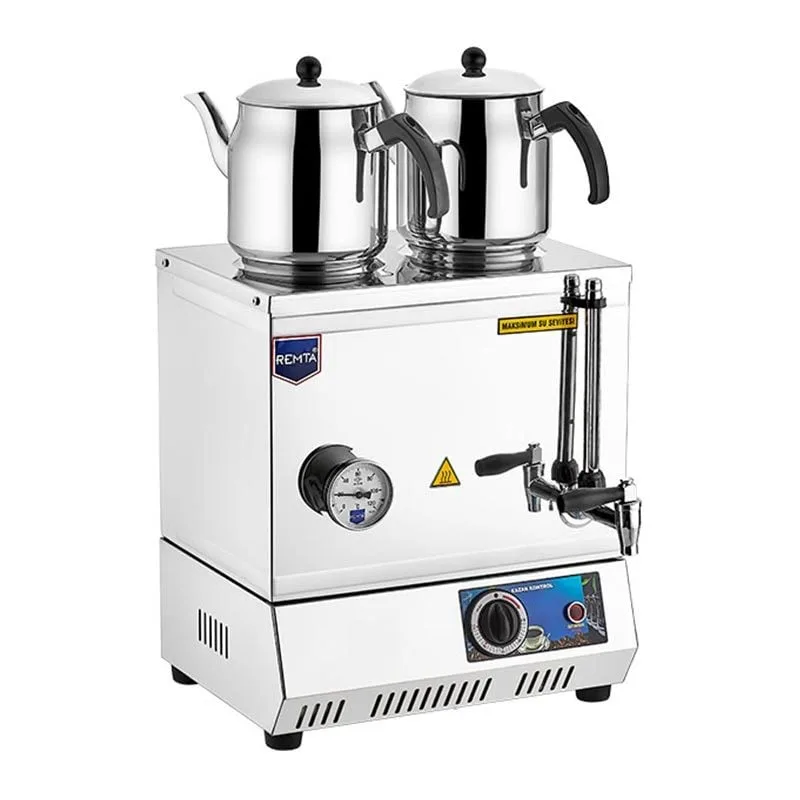 Remta EP02 30 Model Çay Ocağı, Elektrikli, Pleytsiz, 2 Demlikli, 24 Litre Kapasiteli