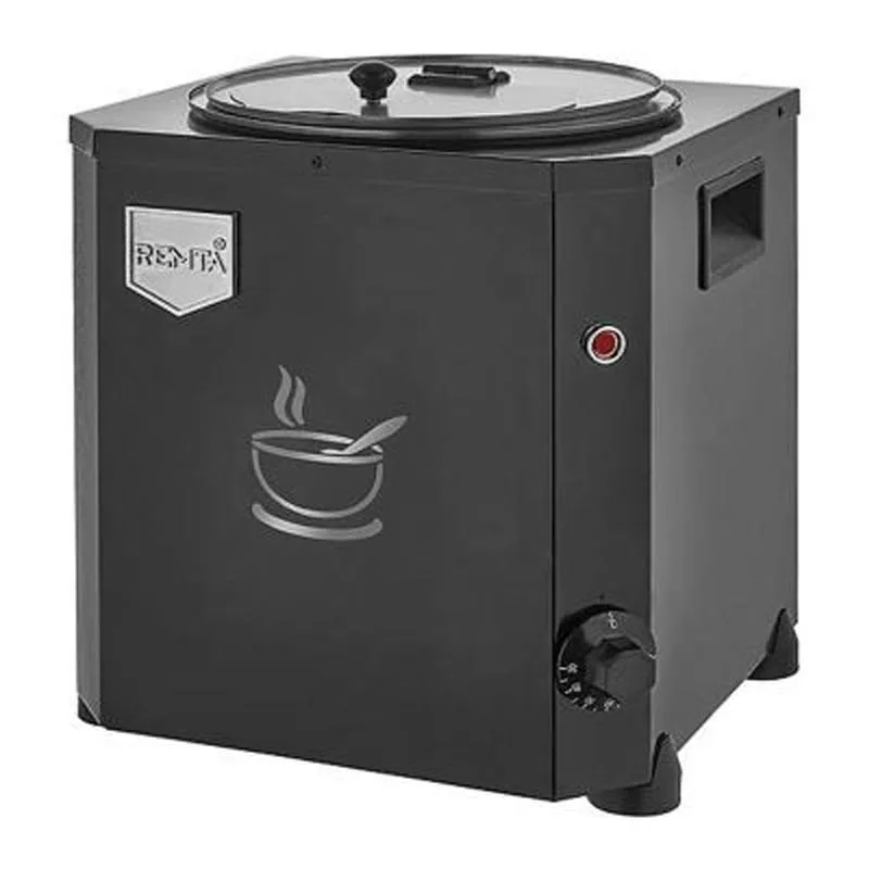 Remta CB18 Jumbo Çorba Kazanı, Elektrikli, 9 Litre Kapasiteli, Siyah