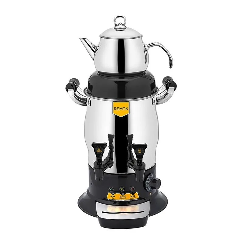 Remta R25 Mini Çay Makinesi, Elektrikli, 2 Demlikli, 5 Litre Kapasiteli
