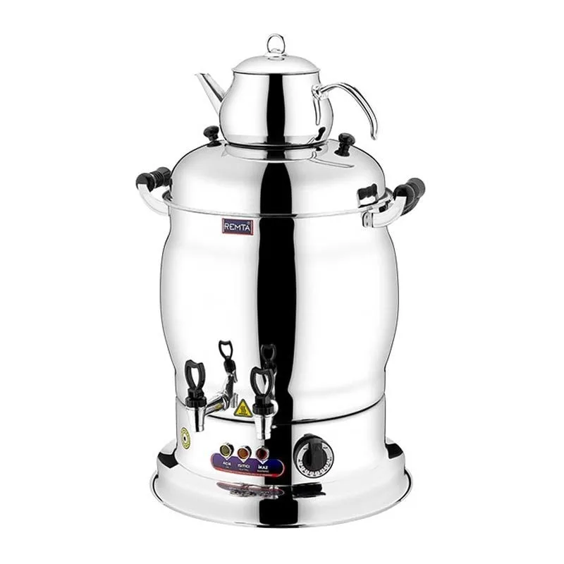 Remta R26 Midi Çay Makinesi, Elektrikli, 2 Demlikli, 9 Litre Kapasiteli
