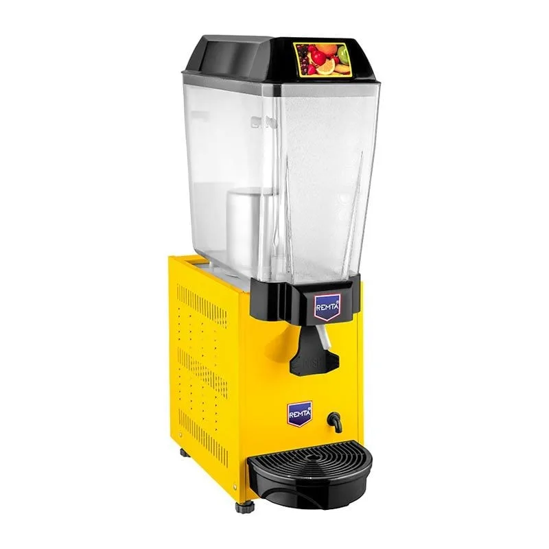 Remta ST10 Tekli Şerbet Soğutma Makinesi, Fıskiyeli, 20 Litre Kapasiteli, Sarı