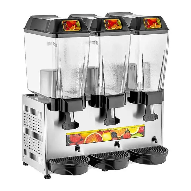 Remta ST16 3'lü Şerbet Soğutma Makinesi, 3 Fıskiyeli, 20+20+20 Litre Kapasiteli, Silver