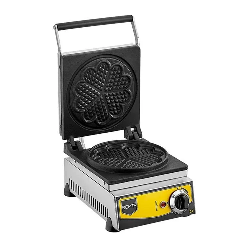 Remta W12 Tekli Çiçek Model Waffle Makinesi, 21 cm, Elektrikli