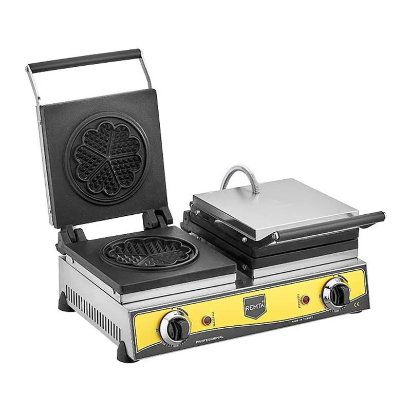 Remta W13 Çiftli Çiçek Model Waffle Makinesi Elektrikli 16 cm Çap
