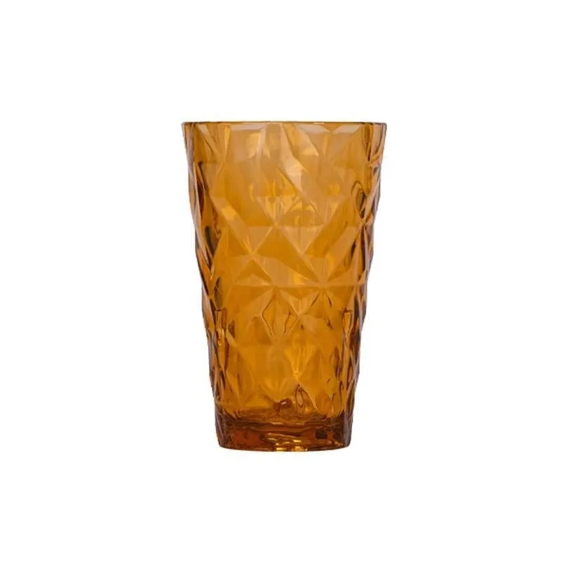 Rubikap EX.PT300 Exclusive Prizma Bardak, Polikarbon, 300  ml, Amber
