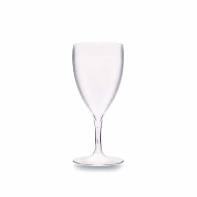 Rubikap PM.W23F Premium Kumlu Şarap Bardağı, Polikarbon, 230 ml