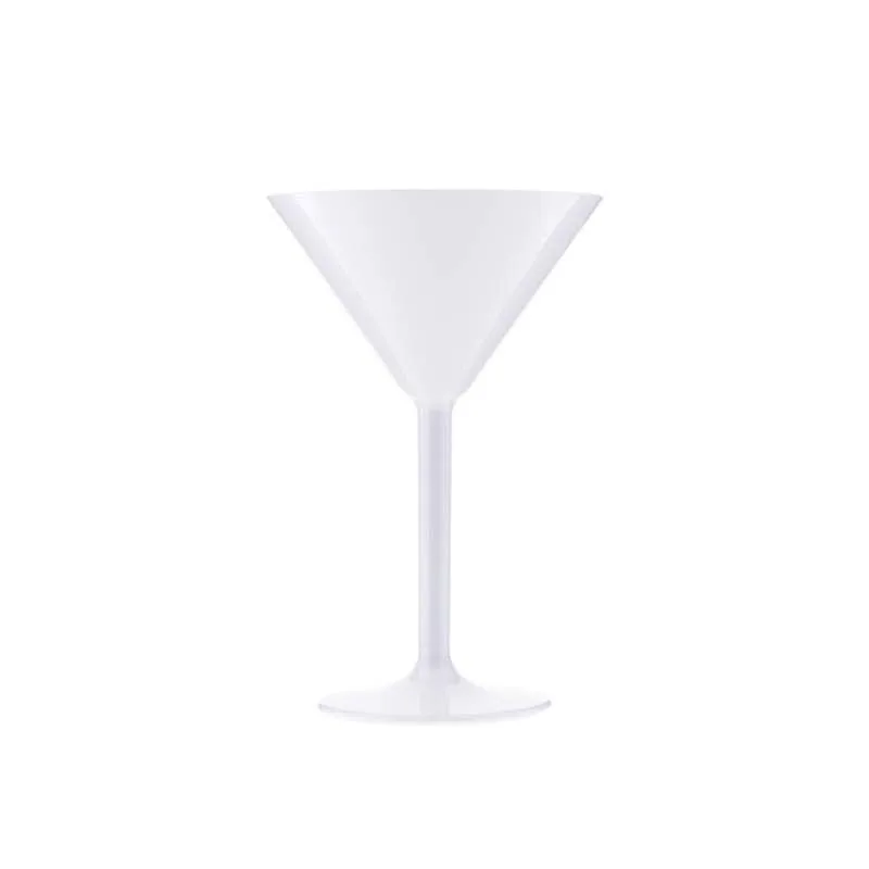 Rubikap PM.M20 Premium Martini Bardağı, Polikarbon, 200 ml, Beyaz