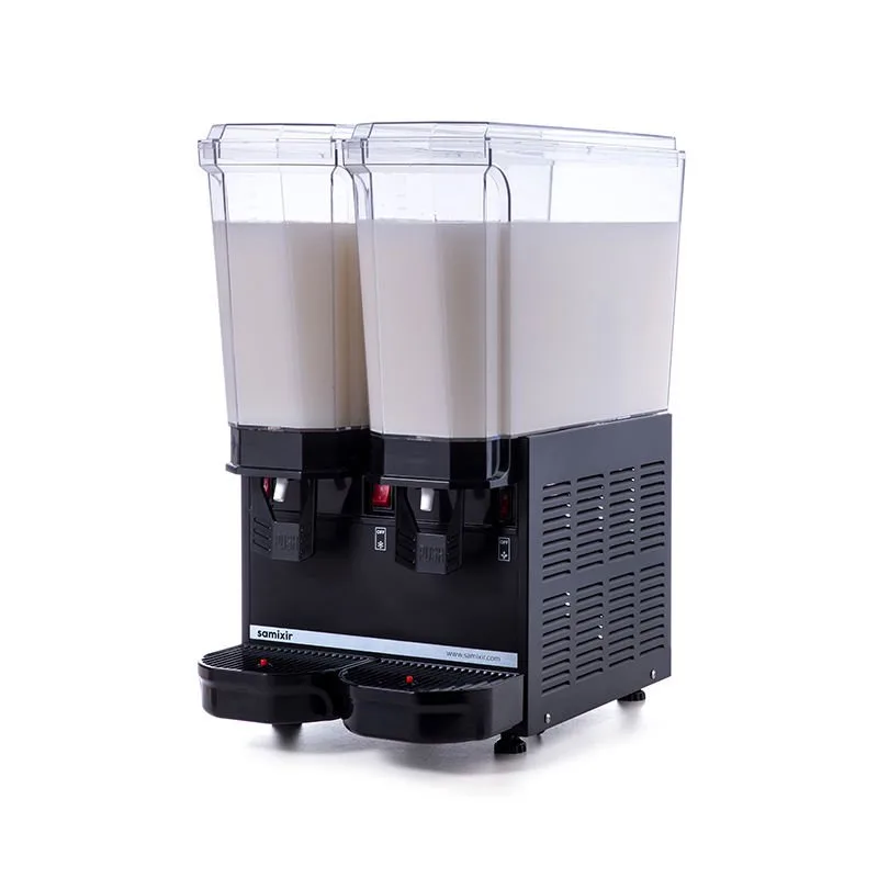 Samixir 40.MMB Klasik Twin Soğuk İçecek Dispenseri, 20+20 Lt, Çift Karıştırıcılı, Siyah