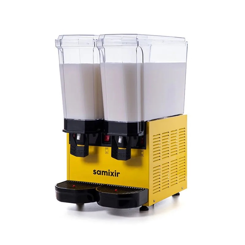 Samixir 40.MMY Klasik Twin Soğuk İçecek Dispenseri, 20+20 Lt, Çift Karıştırıcılı, Sarı