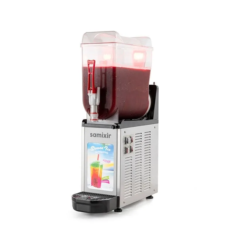 Samixir SLUSH12 Allure Ice Slush Granita Milkshake ve Soğuk Meyve Suyu Dispenseri, 12 L, Siyah