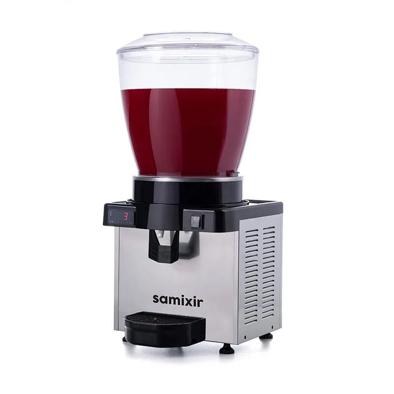 Samixir M22 Panoramik Soğuk İçecek Dispenseri, 22 Lt, Karıştırıcılı, Inox, Dijital
