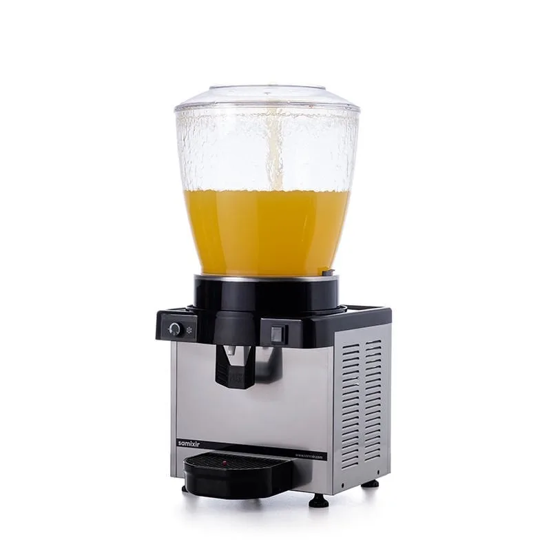 Samixir S22 Panoramik Soğuk İçecek Dispenseri, 22 Lt, Fıskiyeli, Inox