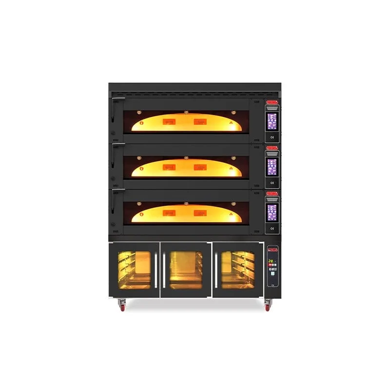 SGS Çok Amaçlı Fırın Üç Katlı, Elektrikli Mayalandırma Kabinli MT-1400-2