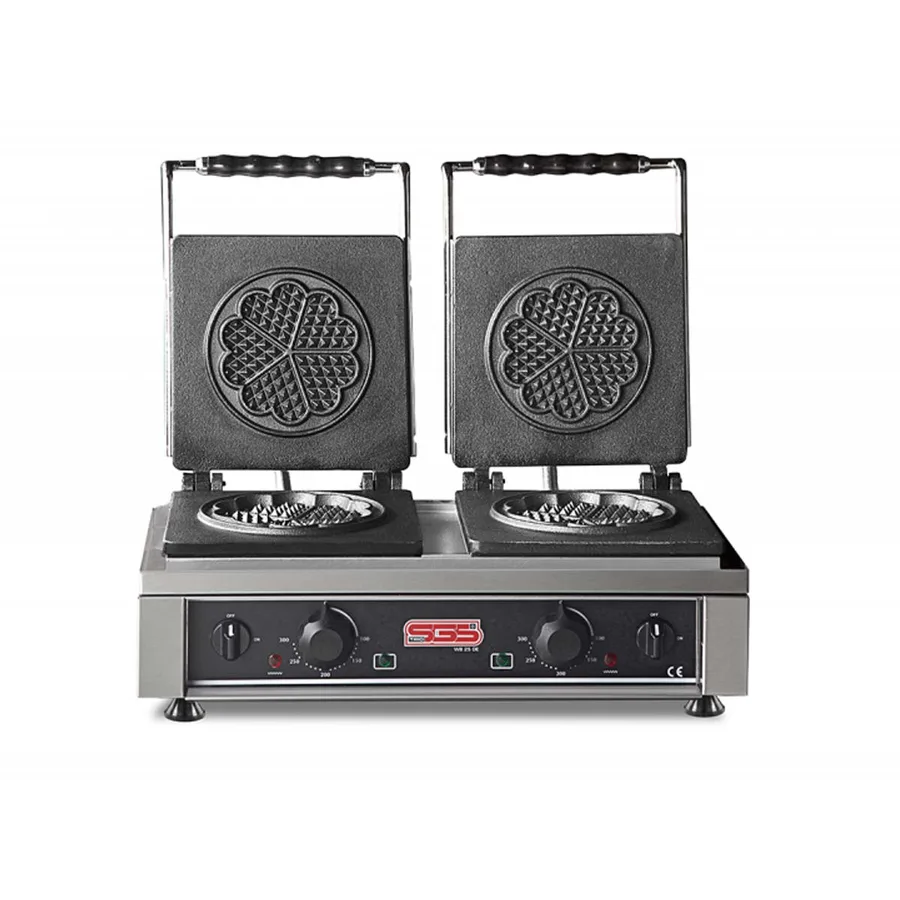 SGS WB 25 DE İkili Çiçek Waffle Makinesi Ø 16 Cm