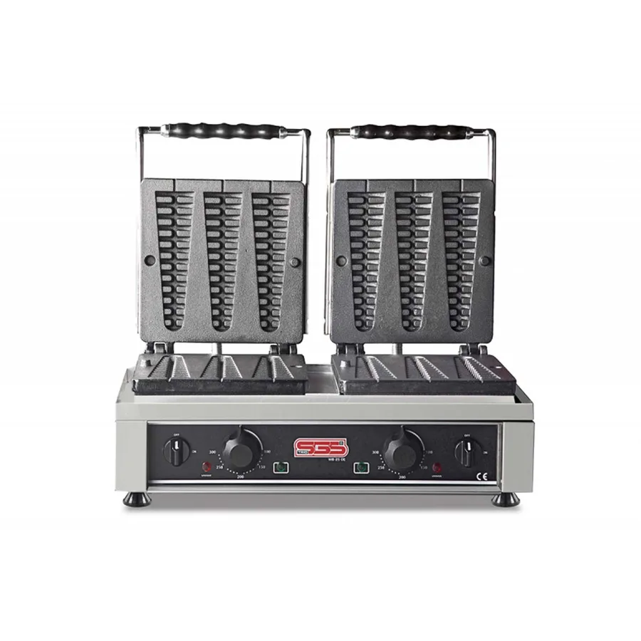 SGS WF 25 DE İkili Çubuk Waffle Makinesi 21 cm