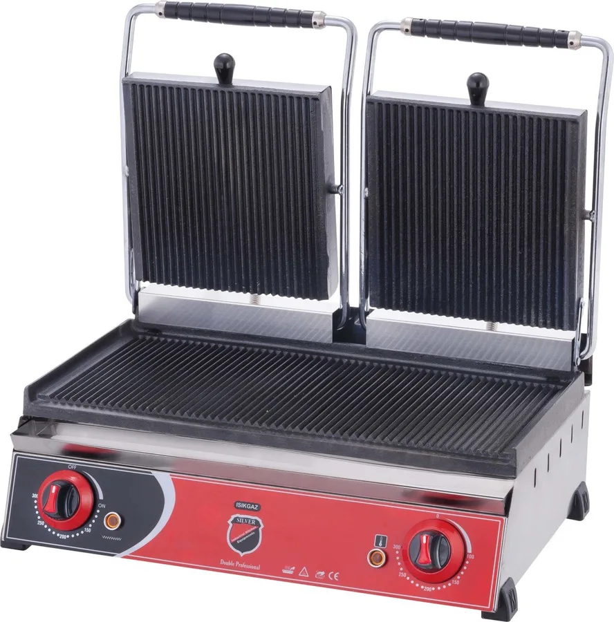 Silverinox Elektrikli Çift Kapaklı Tost Makinesi, 20 Dilim