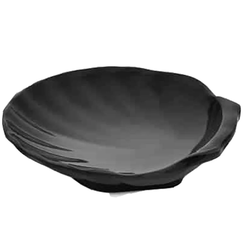 Külsan Thermoset Ramekin, Minimal, İstiridye Model, 10.5 cm, 80 ml, Siyah