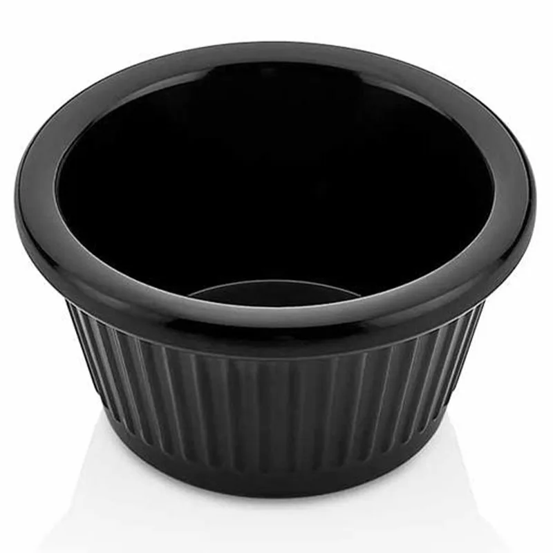 Külsan Thermoset Ramekins, Minimal, 5.8 cm, 30 ml, Siyah