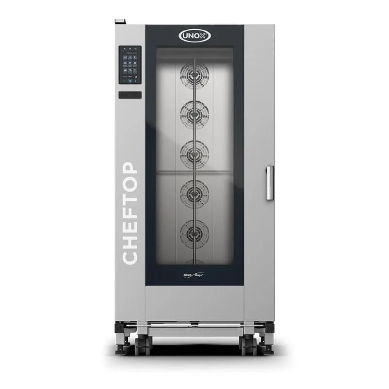 Unox Cheftop Plus Combi Konveksiyonlu Fırın Dijital 20 Tepsili GN 1/1 Gazlı XEVL-2011-GPRS