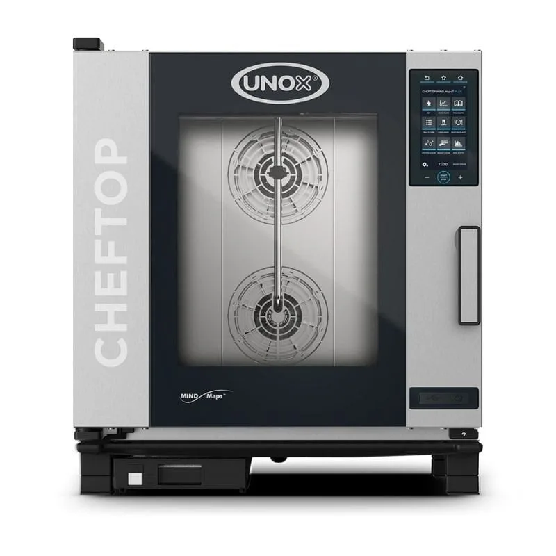 Unox Cheftop Plus Combi Konveksiyonlu Fırın Dijital 7 Tepsili GN 1/1 Gazlı XEVC-0711-GPRM