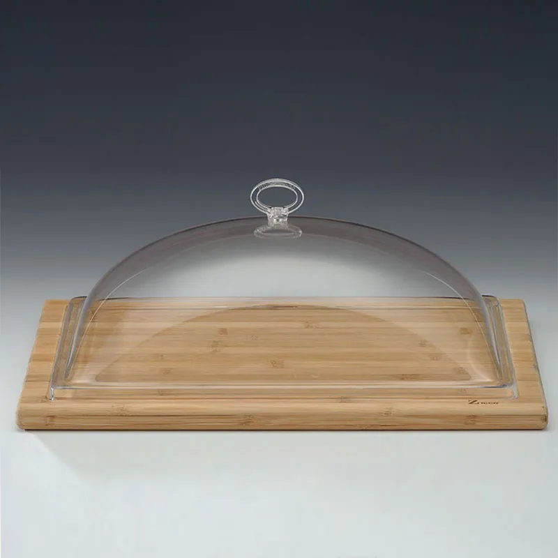 Zicco ZCP-689 Akrilik Kapaklı Ahşap Altlı Fanus, 30x40x12 cm