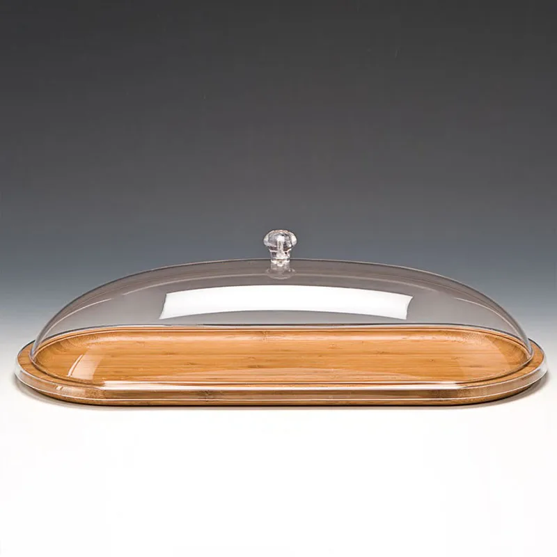 Zicco ZCP-577 Ahşap Altlı Akrilik Kapaklı Fanus, 48x19x13 cm