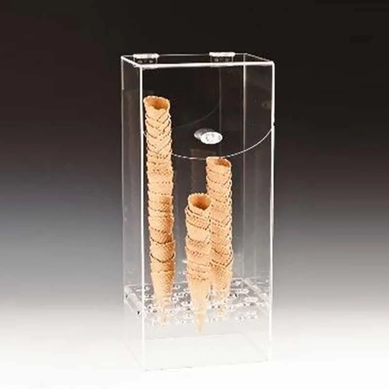 Zicco ZCP-316 Kapaklı Akrilik Dondurma Külahlık, 24.5x18 cm