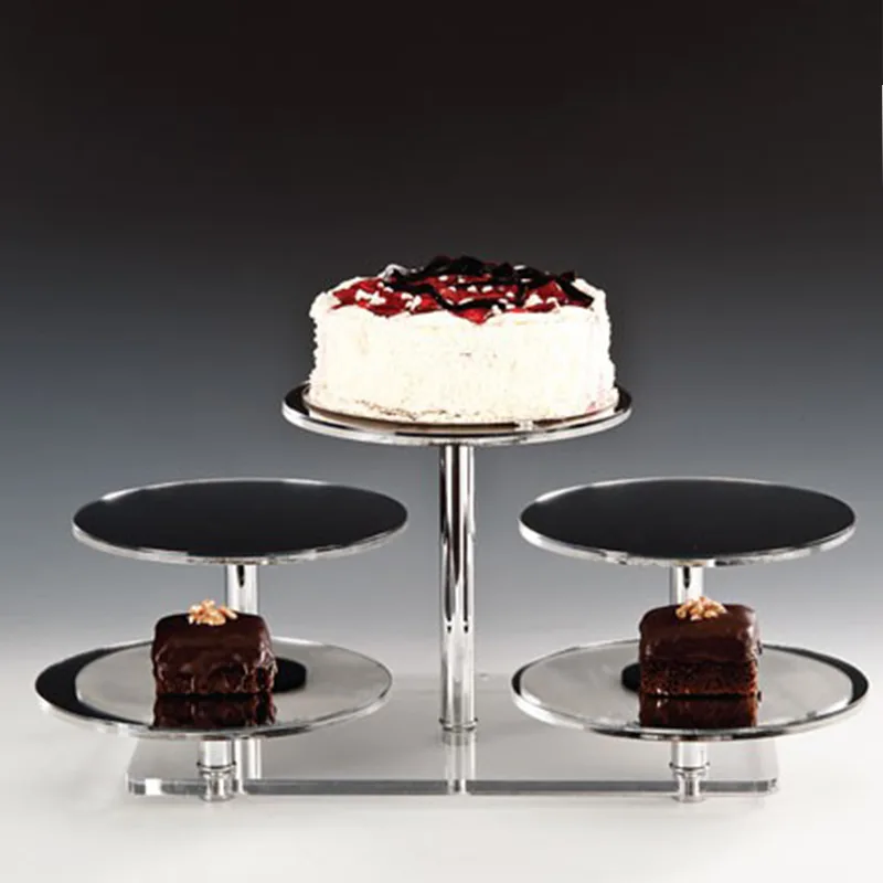 Zicco ZCP-290 Dikdörtgen Altlı Aynalı Teşhir Standı, 5'li, 52x42x24 cm