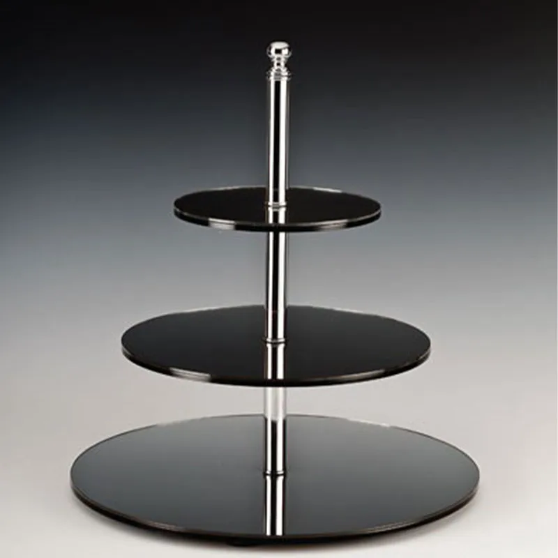 Zicco ZCP-034 Aynalı Yuvarlak Teşhir Standı, Katlı, 45 cm