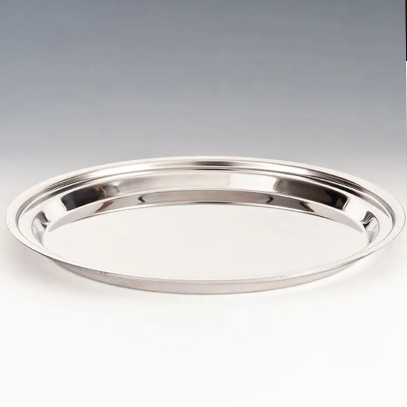Zicco ZCP-405 Yuvarlak Çelik Teşhir Tepsisi, 35 cm
