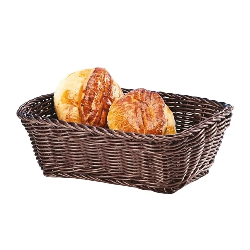 Zicco JQ-1004 Plastik Dikdörtgen Ekmek Sepeti, 23x19x8 cm, Açık Renk