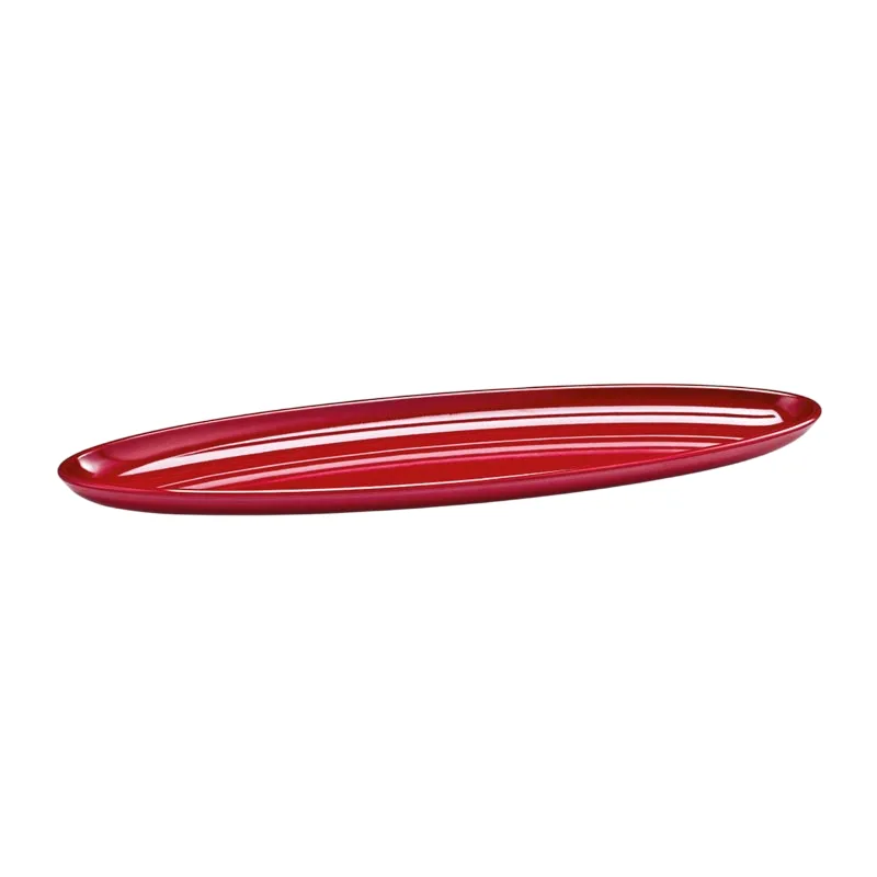 Zicco K-1453 Uzun Melamin Teşhir Tabağı 65x20x4 cm Kırmızı